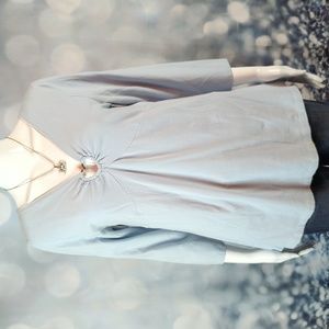 Bundle of Joy sz L Cotton Maternity Top with Heart Shaped Metal Embellishment.